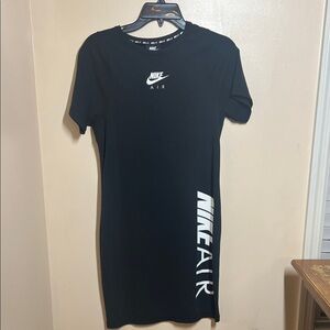Nike Black Tee Dress with White Nike Air Graphics